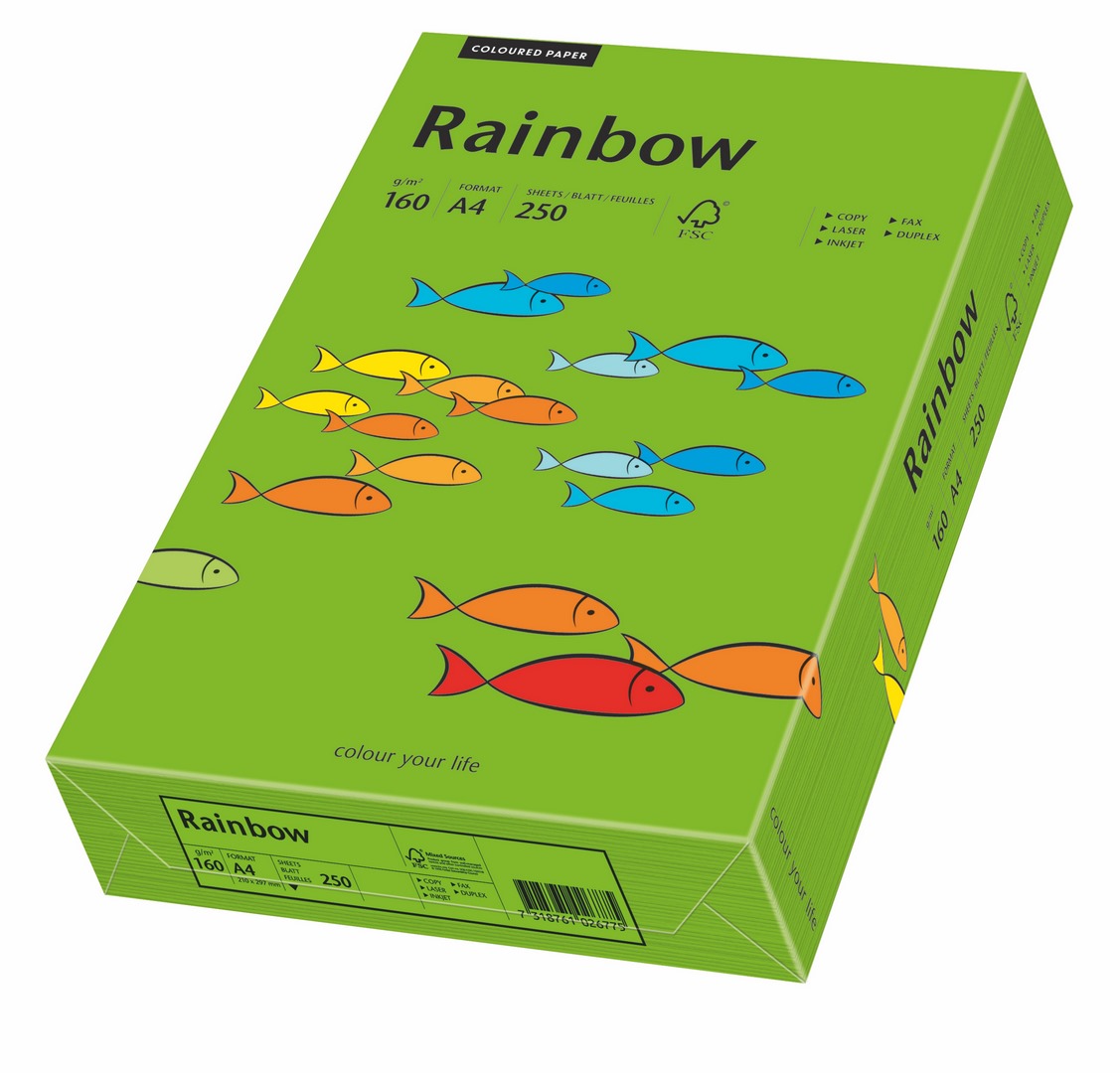 Papier ksero Rainbow A4 160g ciemny zielony R78 Papyrus